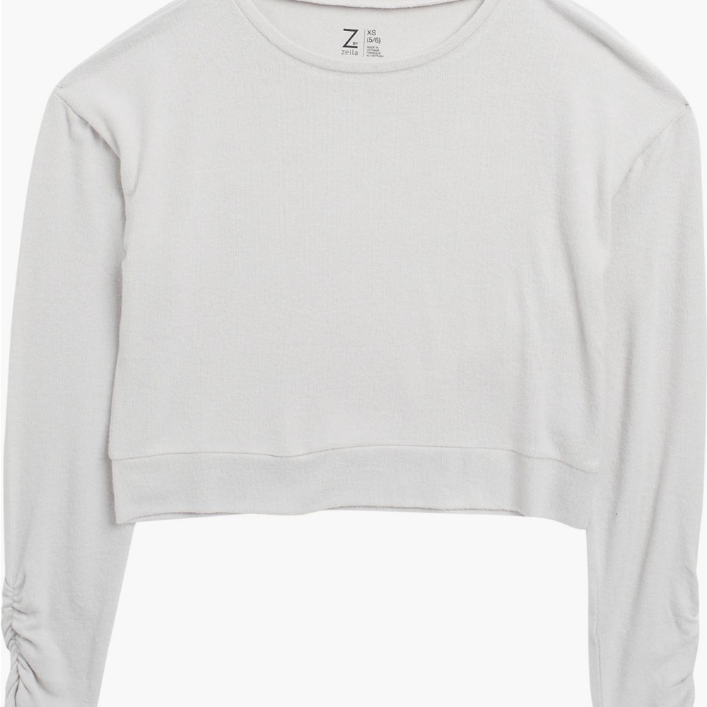 Zella Kids White Long Sleeve Top